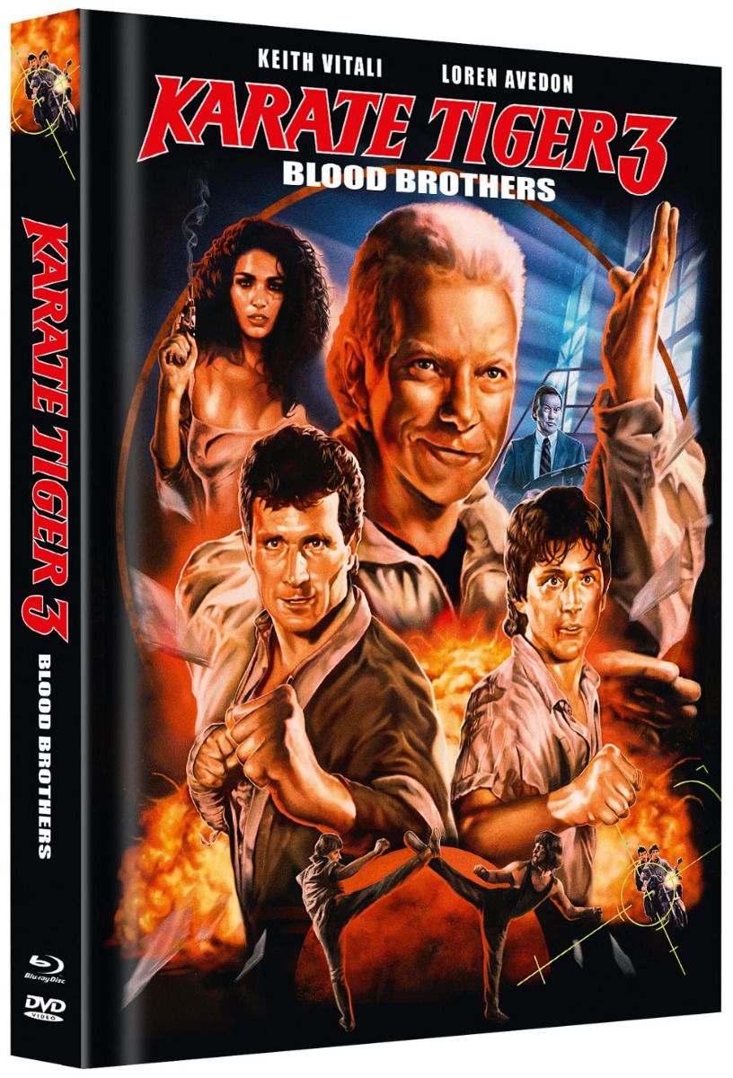Karate Tiger 3 - Blood Brothers - Cover A - Mediabook (Blu-Ray+DVD) - Limited 300 Edition