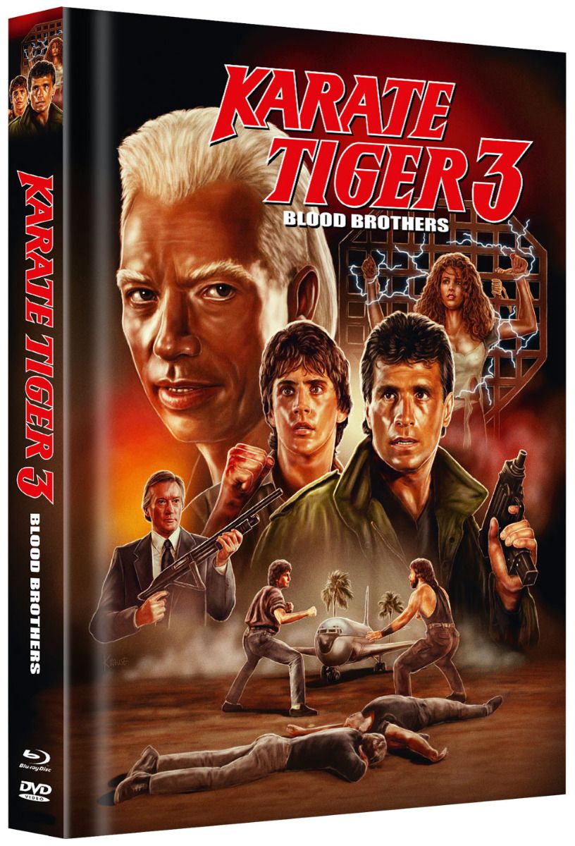 Karate Tiger 3 - Blood Brothers - Cover B - Mediabook (Blu-Ray+DVD) - Limited 300 Edition