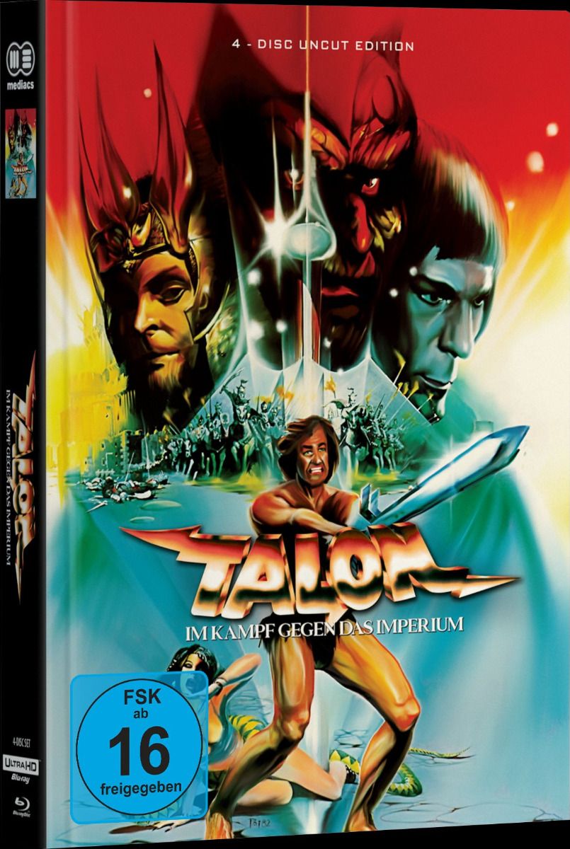 The Sword and the Sorcerer (Talon im Kampf gegen das Imperium) - Cover A - Mediabook (Wattiert) (4K UHD+2Blu-Ray+DVD) - Limited 500 Edition
