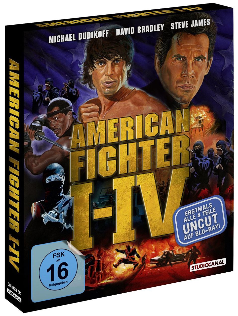 American Fighter 1-4 Collection (Uncut) (4 Discs) (BLURAY)