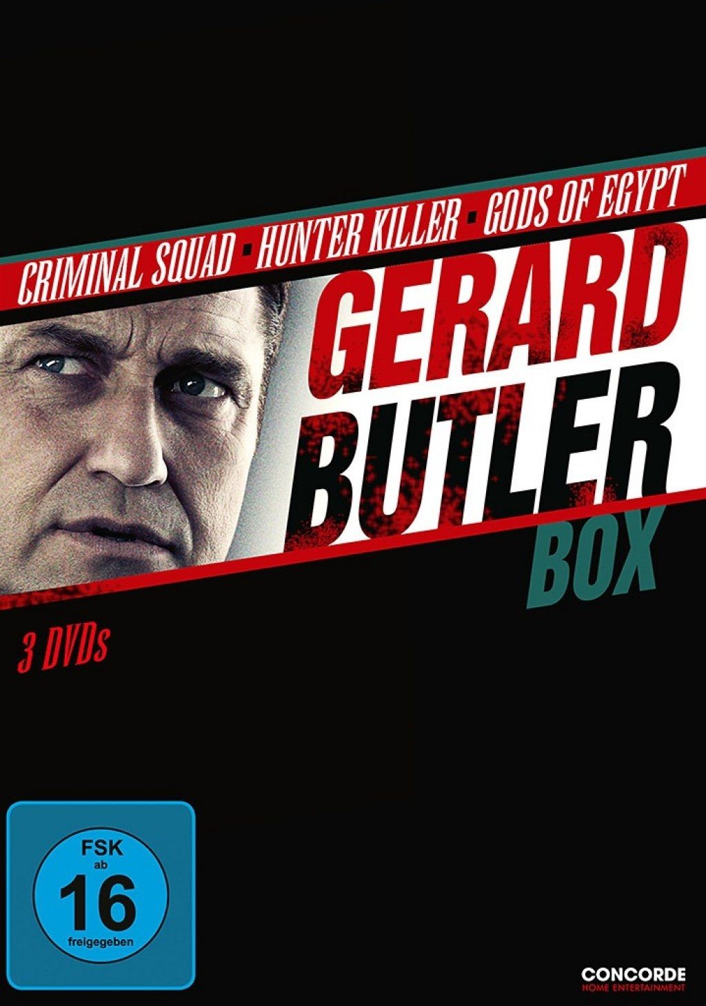 Criminal Squad / Hunter Killer / Gods of Egypt (Gerard Butler Box) (3 Discs)
