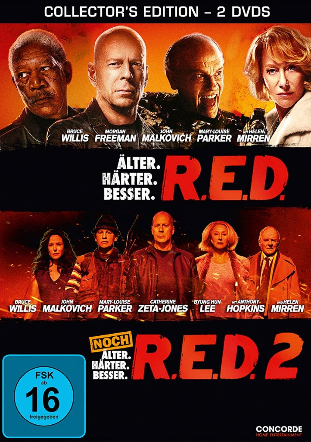 RED - Älter. Härter. Besser. / RED 2 - Noch Älter. Härter. Besser. (Double Feature) (2 Discs)
