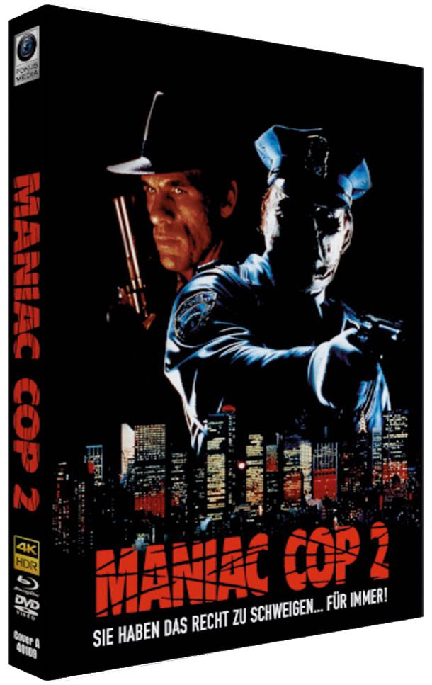 Maniac Cop 2 - Cover A - Mediabook (4K UHD+Blu-Ray+DVD) - Limited Edition