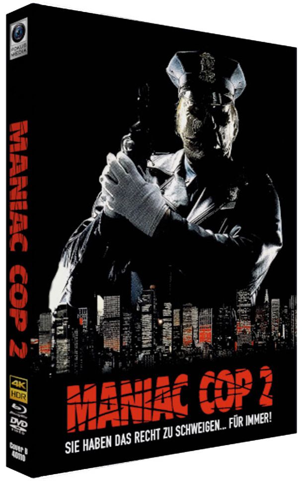 Maniac Cop 2 - Cover B - Mediabook (4K UHD+Blu-Ray+DVD) - Limited Edition