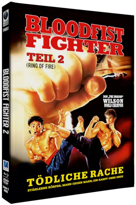 Ring of Fire - Bloodfist Fighter 2 - Cover B - Mediabook (Blu-Ray+DVD) - Limited 222 Edition