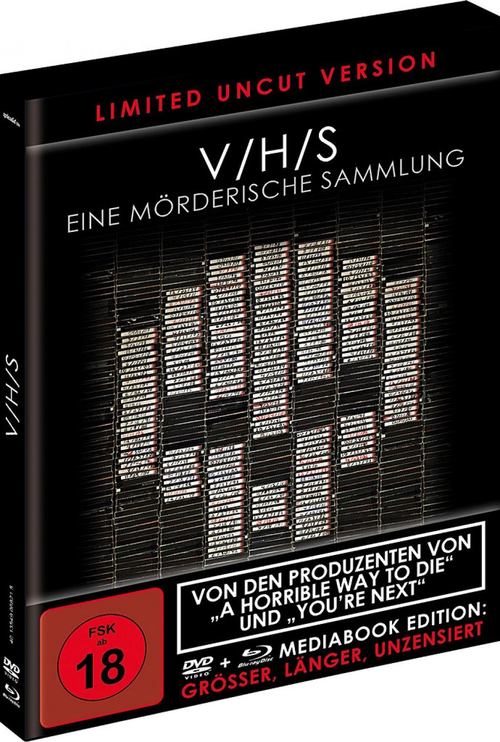 V/H/S - Eine mörderische Sammlung (Uncut) (Black Book Edition) (DVD + BLURAY)