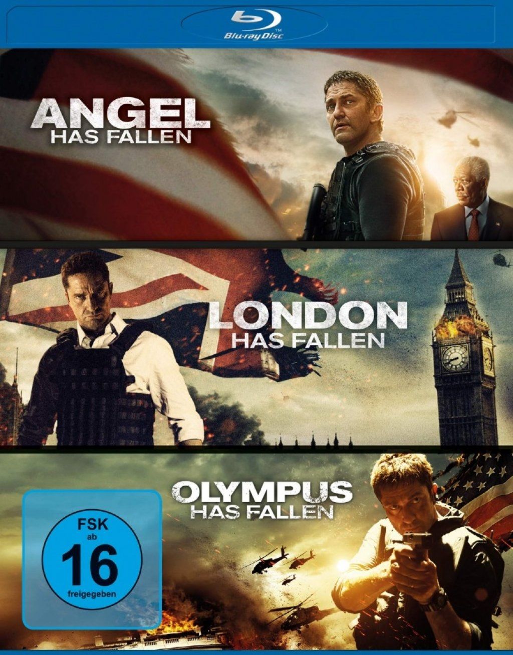 Olympus Has Fallen / London Has Fallen / Angel Has Fallen (Triple Feature) (3 Discs) (BLURAY)
