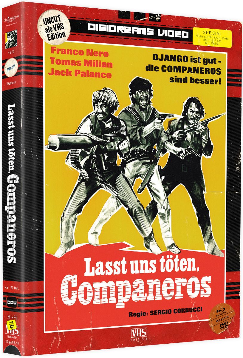 Lasst uns töten, Companeros (Lim. Uncut Mediabook) (2 DVD + 2 BLURAY)