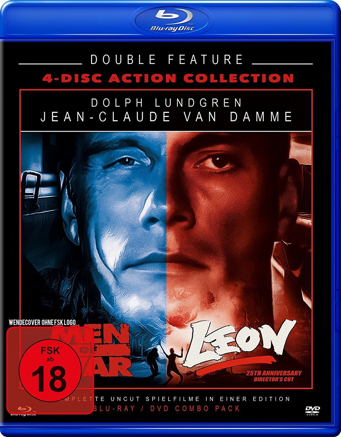 Leon / Men of War (Double Feature) (4 Discs) (DVD + BLURAY)