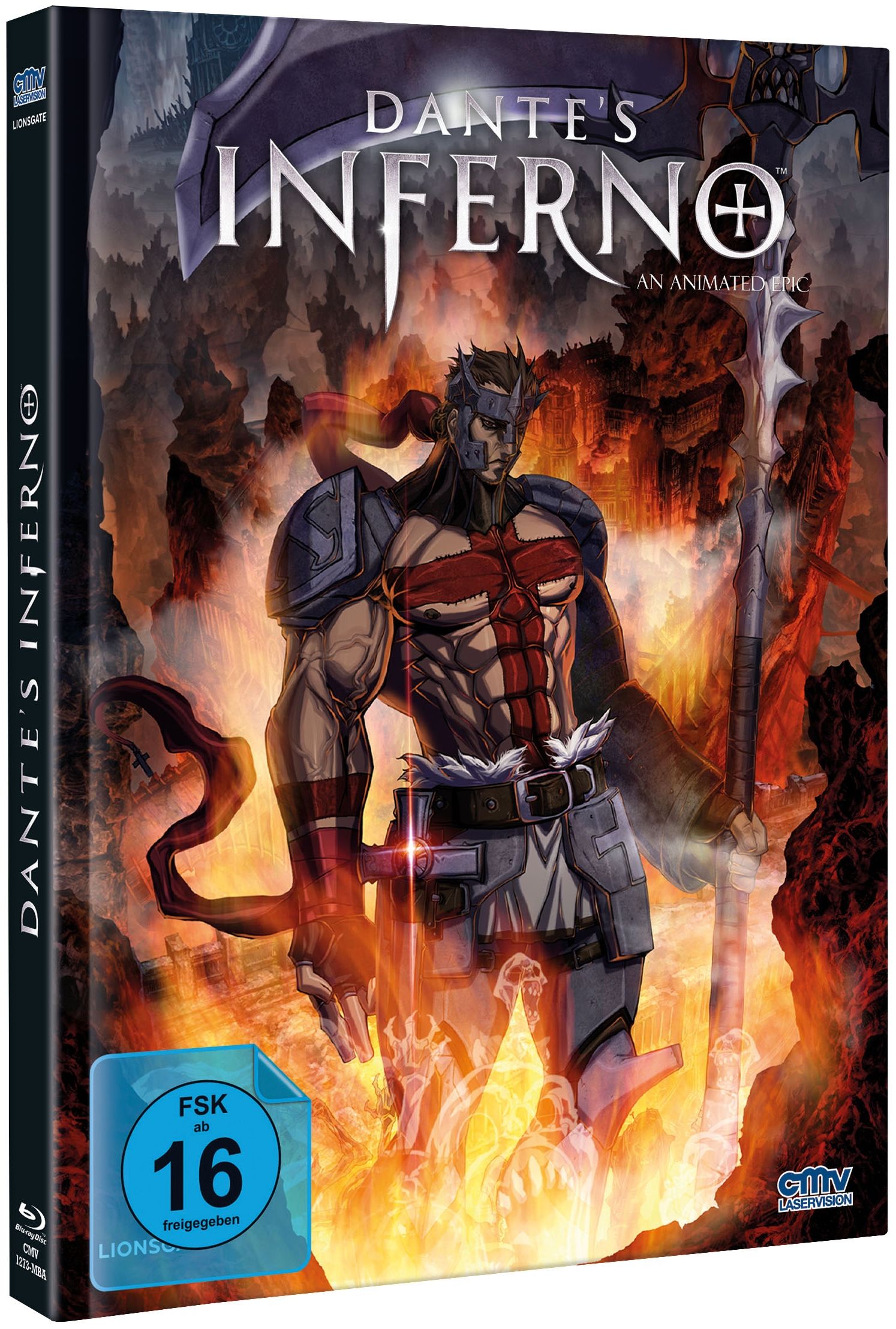 Dante's Inferno - An Animated Epic (Lim. Uncut Mediabook - Cover D) (DVD + BLURAY)
