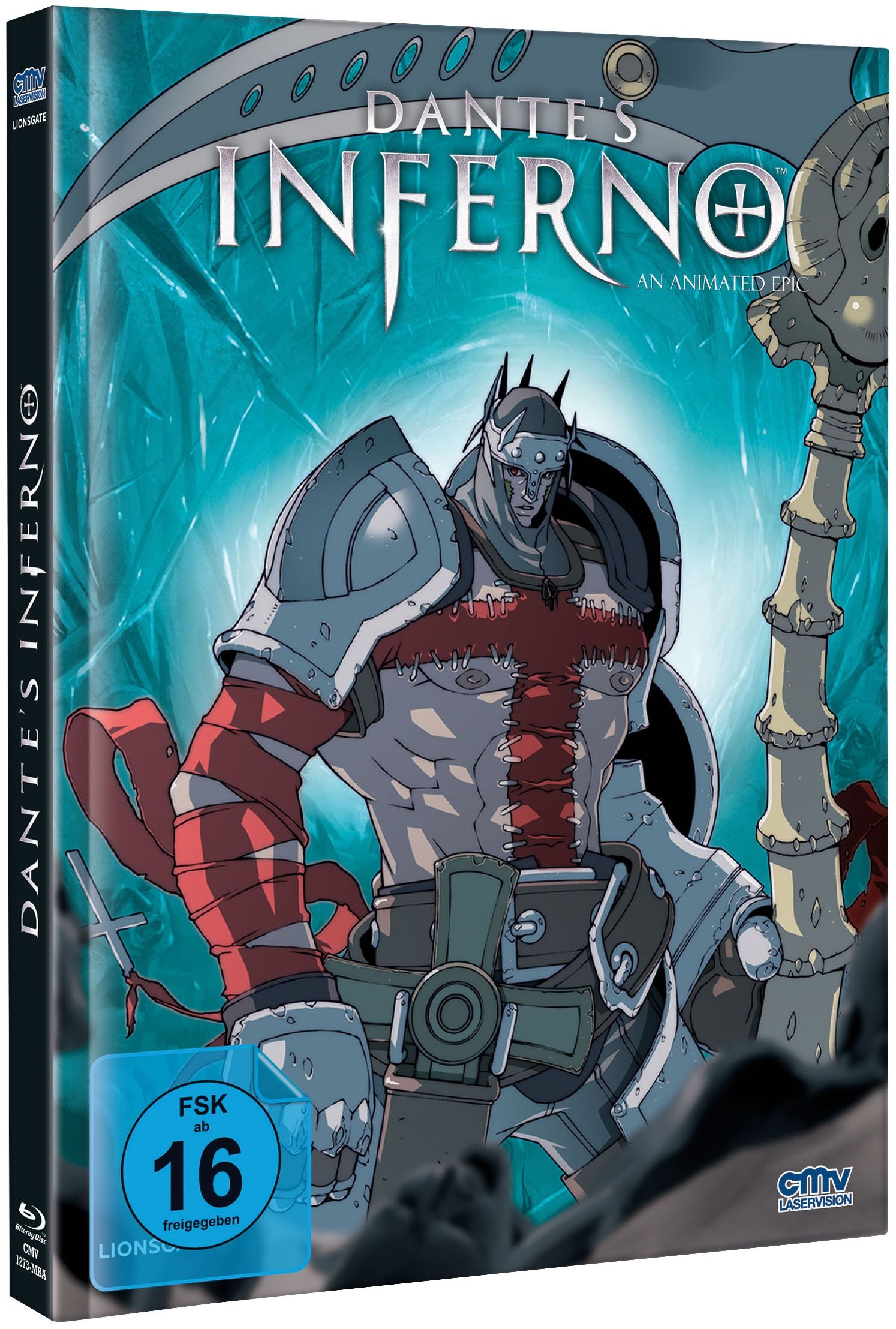 Dante's Inferno - An Animated Epic (Lim. Uncut Mediabook - Cover F) (DVD + BLURAY)