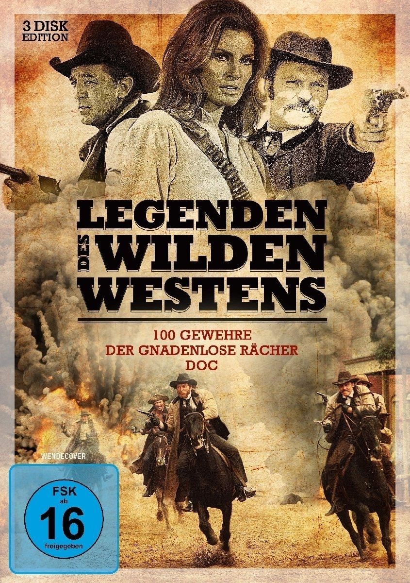 100 Gewehre /  Der gnadenlose Rächer / Doc (Legenden des Wilden Westens) (3 Discs)