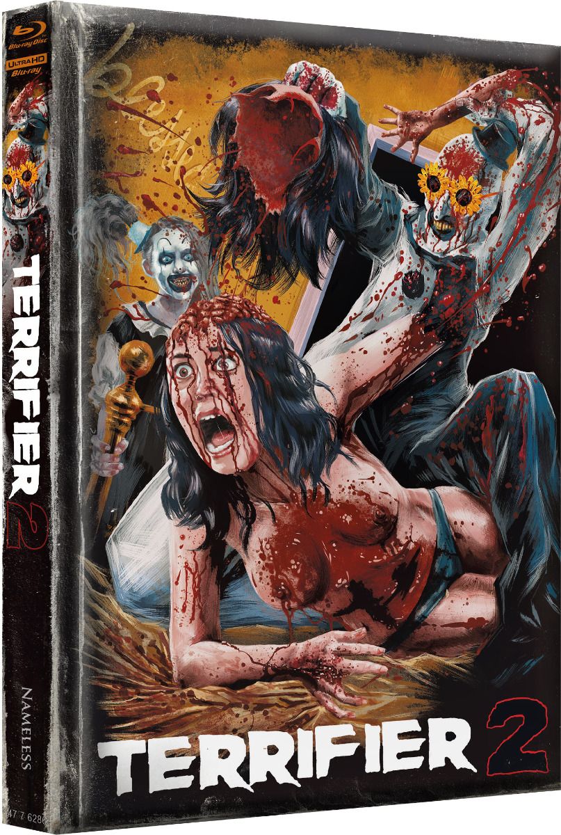 Terrifier 2 - Cover I - Mediabook (Wattiert) (4K UHD+Blu-Ray) - B-Ware ohne Limitierungsnummer!