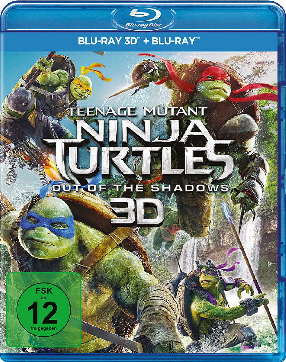 Teenage Mutant Ninja Turtles - Out of the Shadows 3D (2 Discs) (BLURAY + BLURAY 3D)