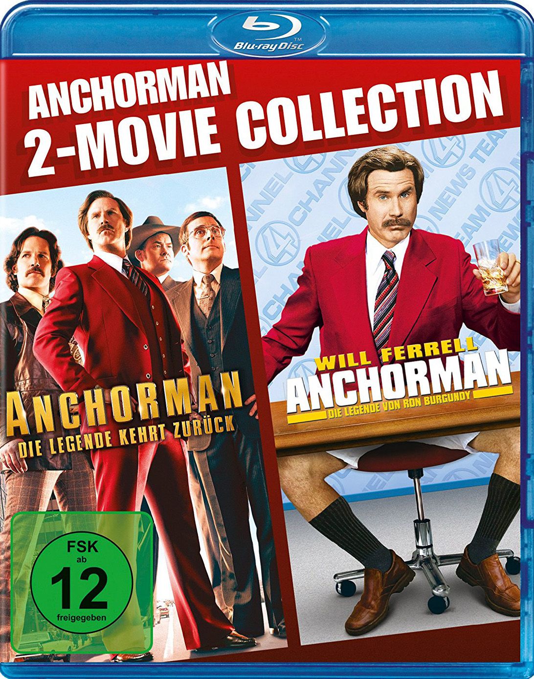 Anchorman 1 + 2 (Double Feature) (2 Discs) (BLURAY)