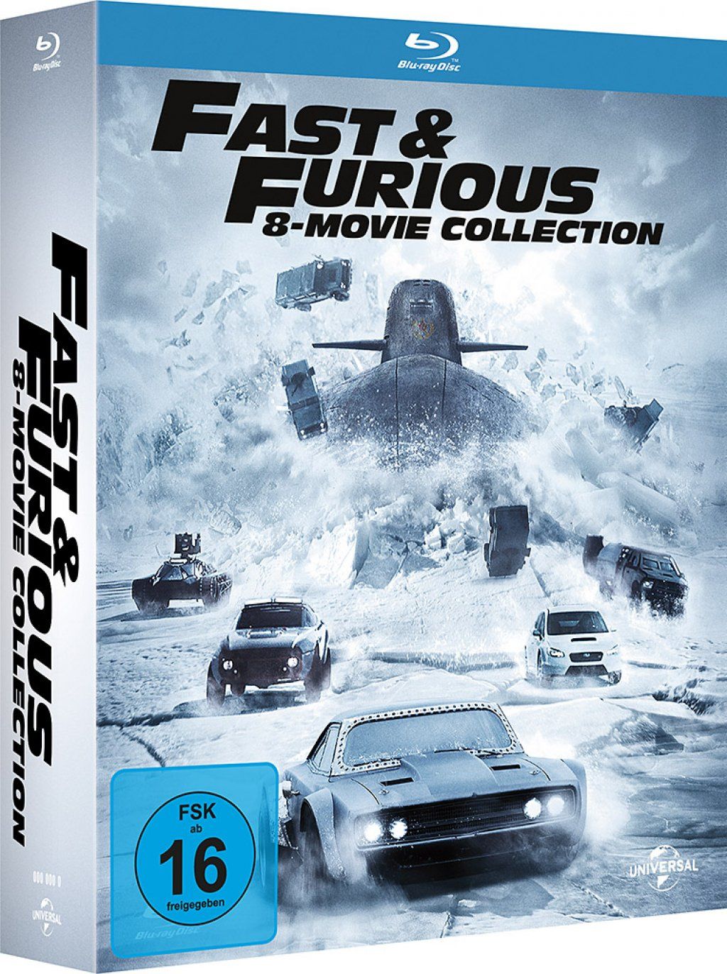 Fast & Furious - 8 Movie Collection (8 Discs) (BLURAY)
