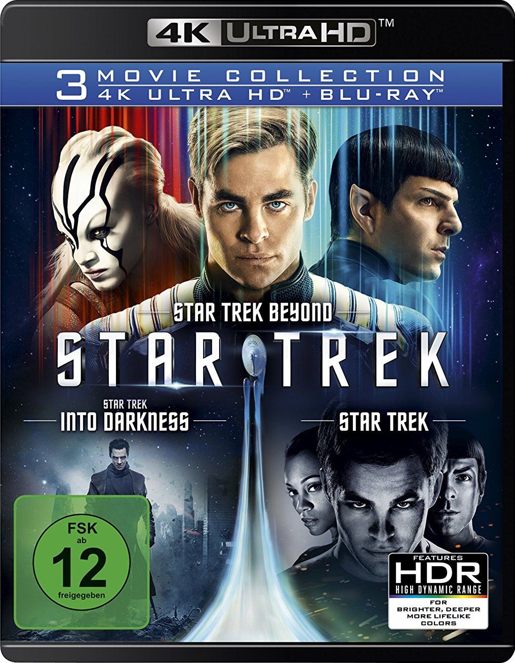 Star Trek / Star Trek - Into Darkness / Star Trek - Beyond (3 Movie Collection) (6 Discs) (UHD BLURAY + BLURAY)