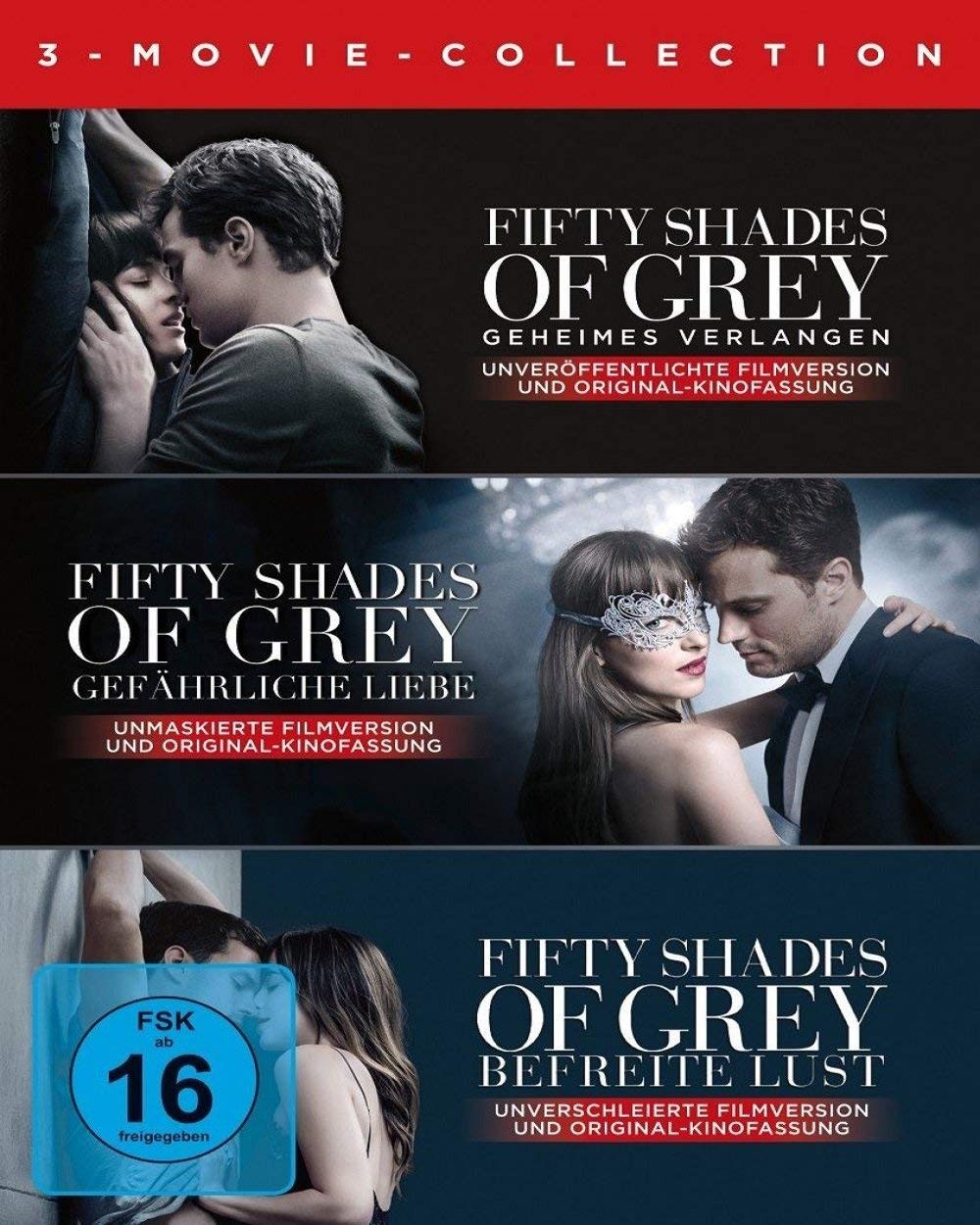 Fifty Shades of Grey: Geheimes Verlangen / Gefährliche Liebe / Befreite Lust (3-Movie Collection) (3 Discs)