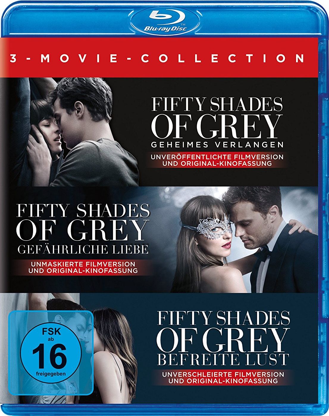 Fifty Shades of Grey: Geheimes Verlangen / Gefährliche Liebe / Befreite Lust (3-Movie Collection) (3 Discs) (BLURAY)