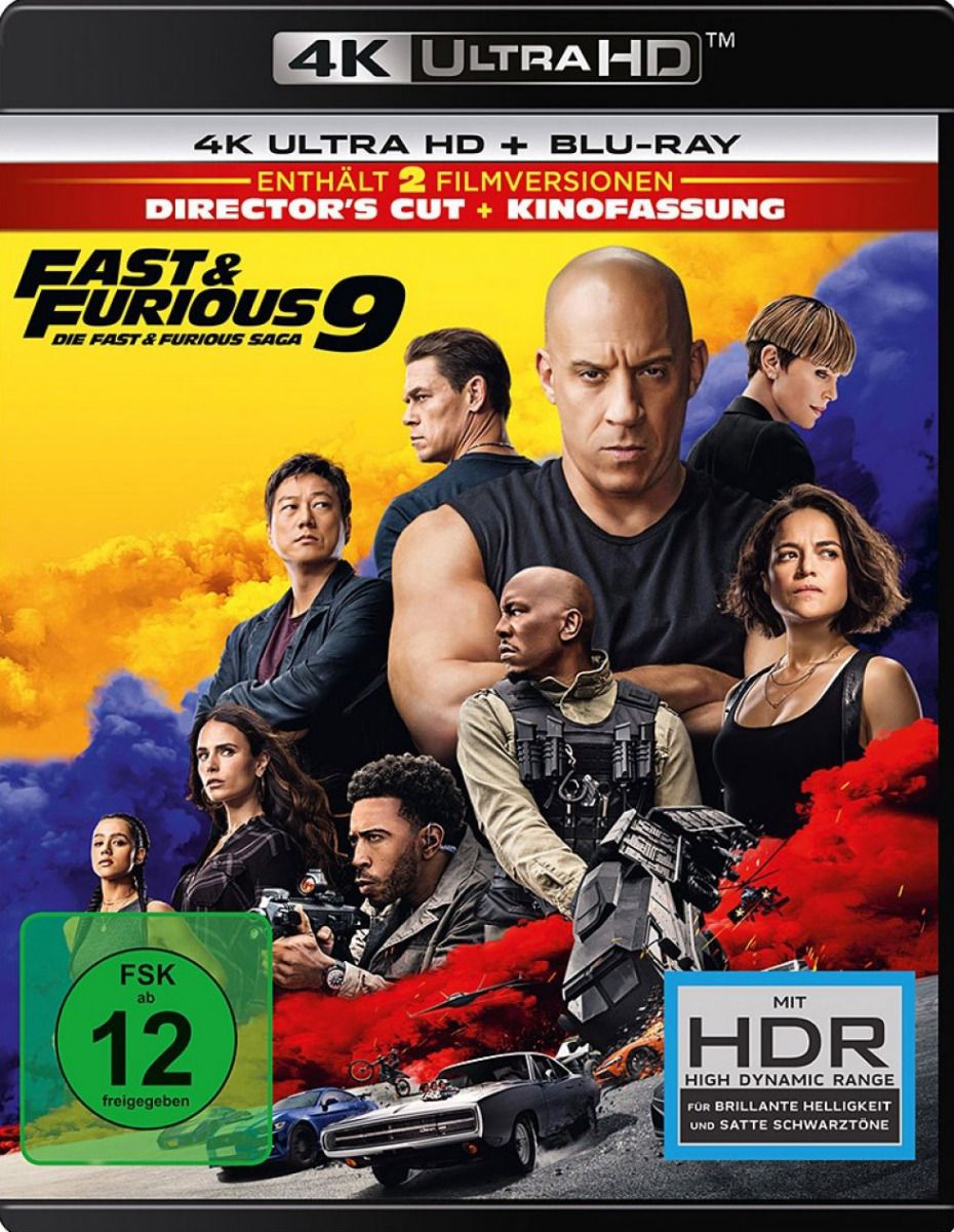 Fast & Furious 9 (Director's Cut & Kinofassung) (2 Discs) (UHD BLURAY + BLURAY)