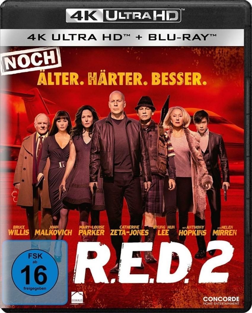 RED 2 - Noch älter. Härter. Besser. (2 Discs) (UHD BLURAY + BLURAY)