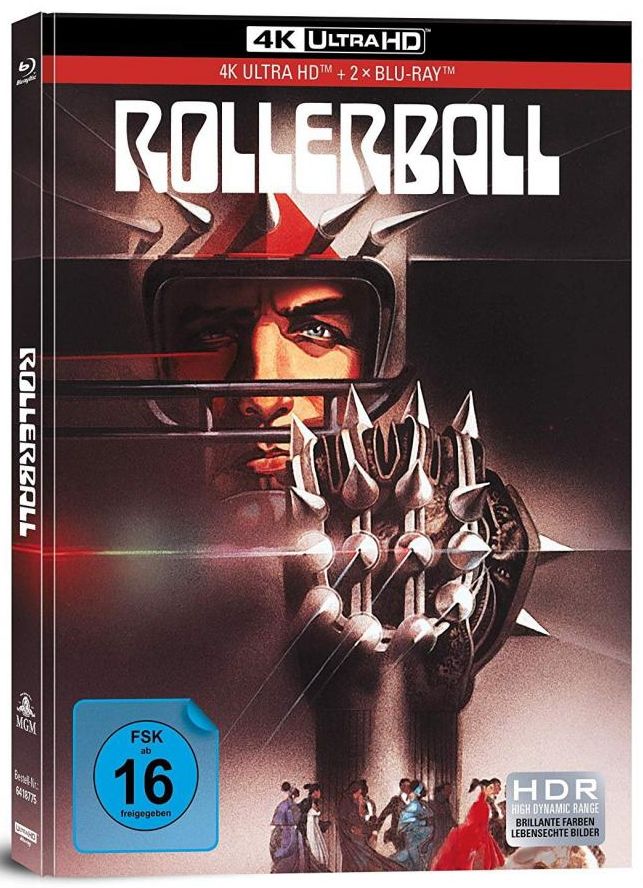 Rollerball (1975) (Lim. Uncut Mediabook) (UHD BLURAY + 2 BLURAY)