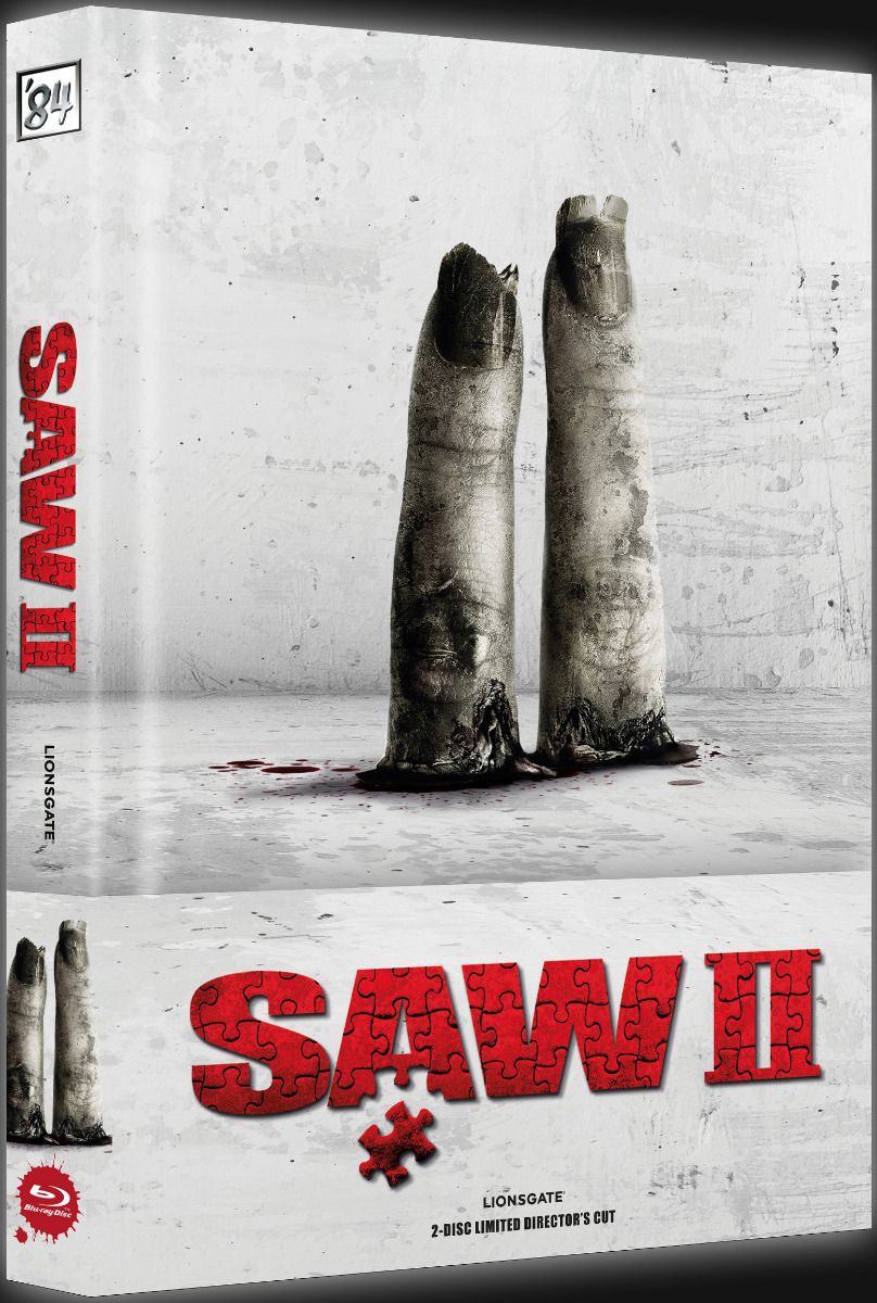 Saw 2 (Lim. Uncut wattiertes Mediabook - Cover A) (DVD + BLURAY)