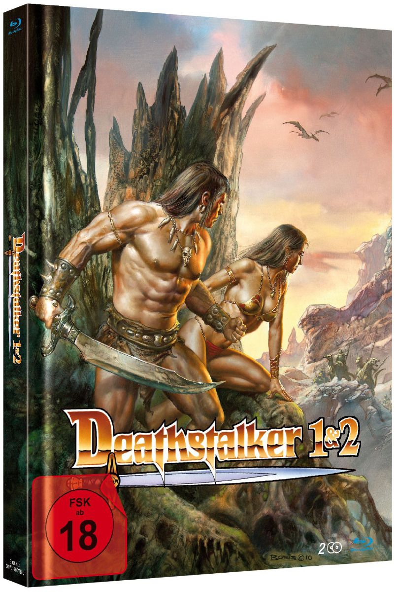 Deathstalker 1+2 (Lim. Uncut Double Feature Mediabook - Cover C) (2 Discs) (BLURAY)