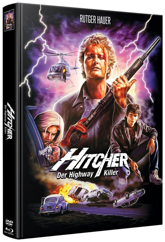 Hitcher - Der Highwaykiller (Lim. Uncut wattiertes Mediabook) (3 Discs) (BLURAY)