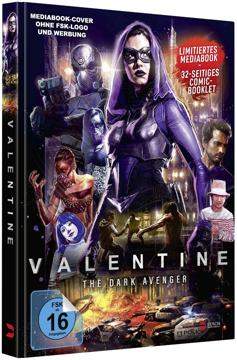 Valentine - The Dark Avenger (Blu-Ray+DVD) - Cover A - Limited Mediabook 1000 Edition - Uncut