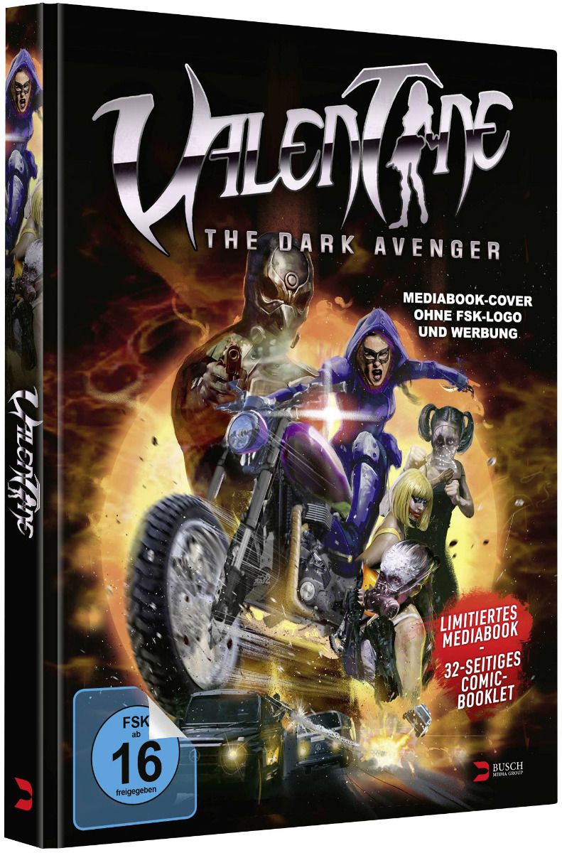Valentine - The Dark Avenger (Blu-Ray+DVD) - Cover B - Limited Mediabook 1000 Edition - Uncut