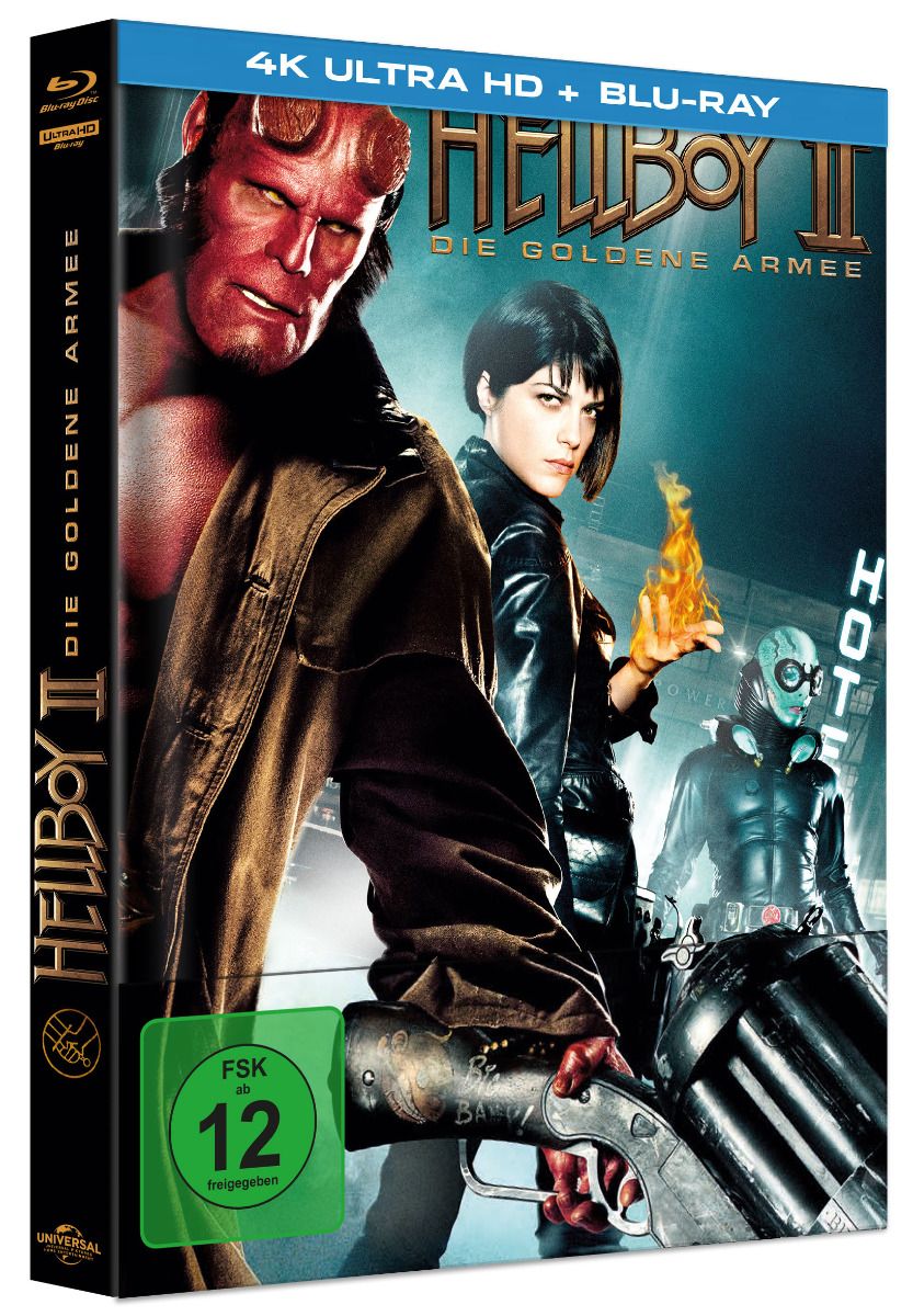 Hellboy 2 - Die goldene Armee - Cover B - Mediabook (4K UHD+Blu-Ray) - Limited 391 Edition
