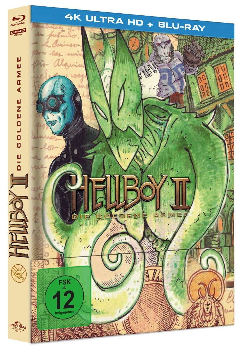 Hellboy 2 - Die goldene Armee - Cover D - Mediabook (4K UHD+Blu-Ray) - Limited 391 Edition