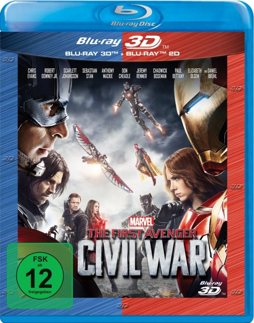 First Avenger 3D, The - Civil War (BLURAY 3D + BLURAY)