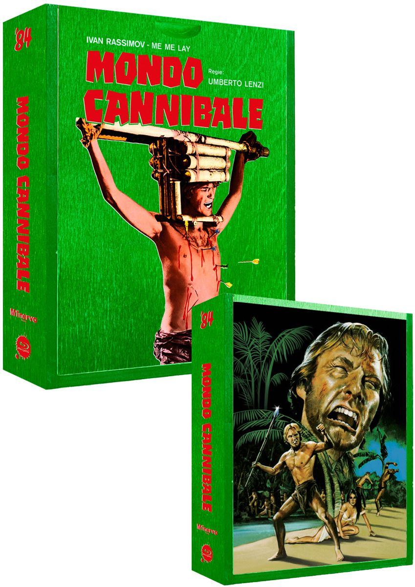 Mondo Cannibale - Cover A - Holzbox inkl. Mediabook (2Blu-Rays+2DVDs) - Limited 500 Jungle Wood Edition