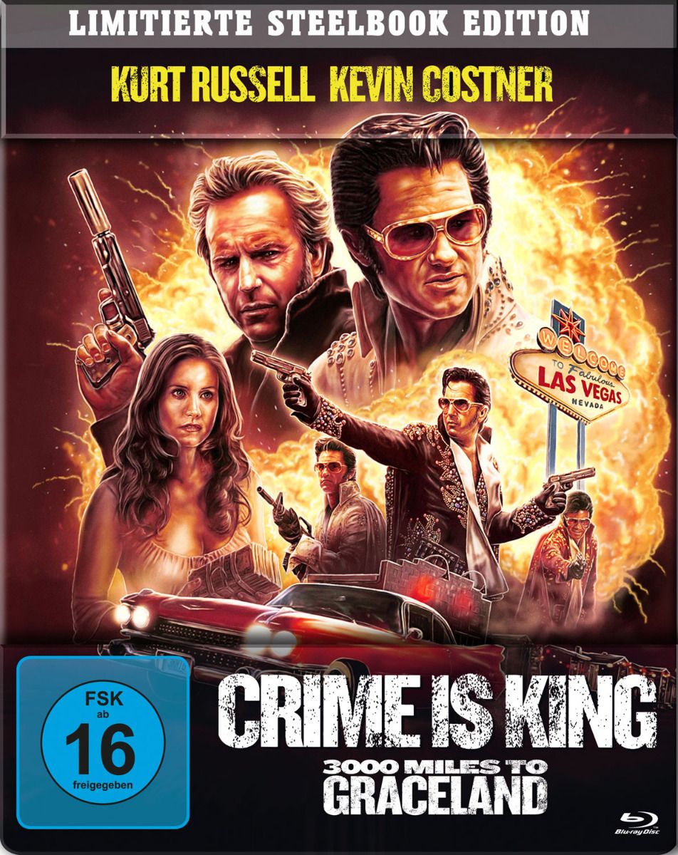 Crime is King - 3000 Meilen bis Graceland (Lim. Steelbook) (BLURAY)