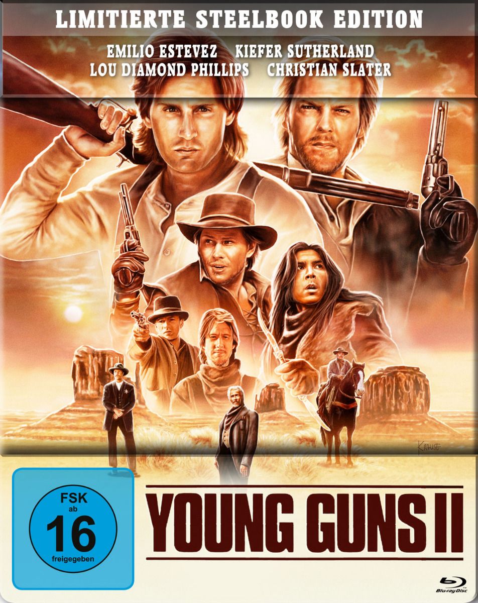 Young Guns 2 - Flammender Ruhm (Lim. Steelbook) (BLURAY)