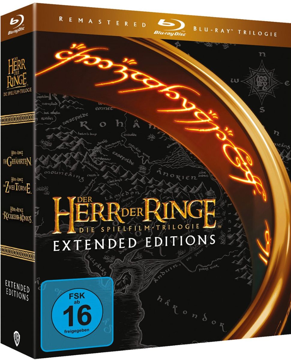 Der Herr der Ringe: Die Trilogie (BLURAY) (6Discs) (Extended Editions) (Remastered)