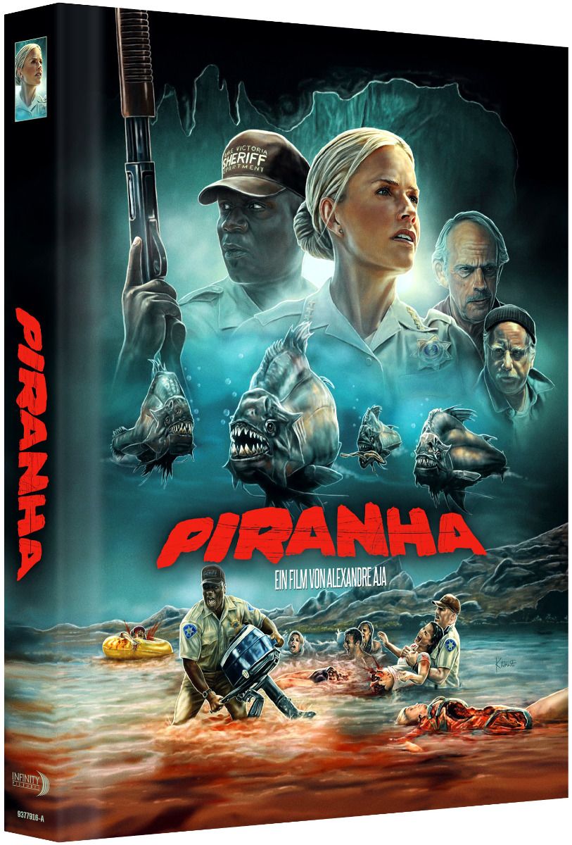 Piranha (2010) - Cover A - Mediabook (Blu-Ray+DVD) - Limited 444 Edition