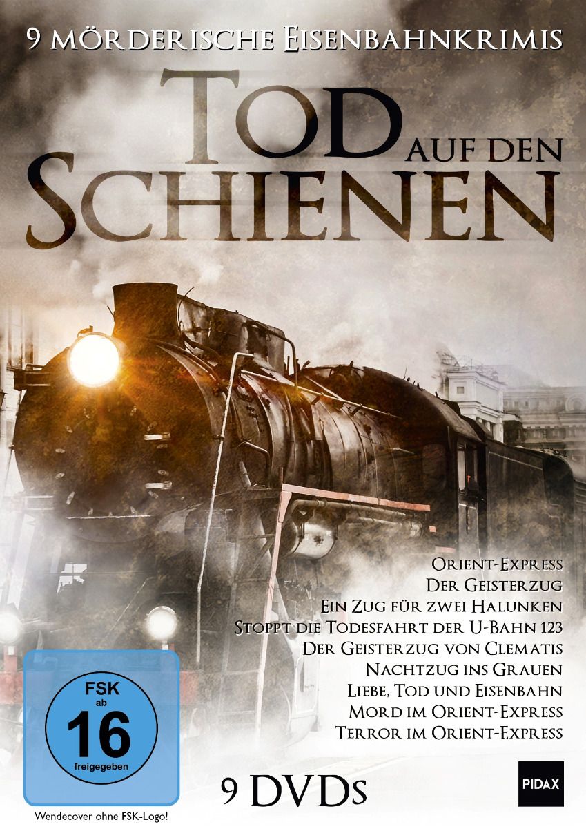 Tod auf den Schienen - 9 Mörderische Eisenbahnkrimis (9DVDs)