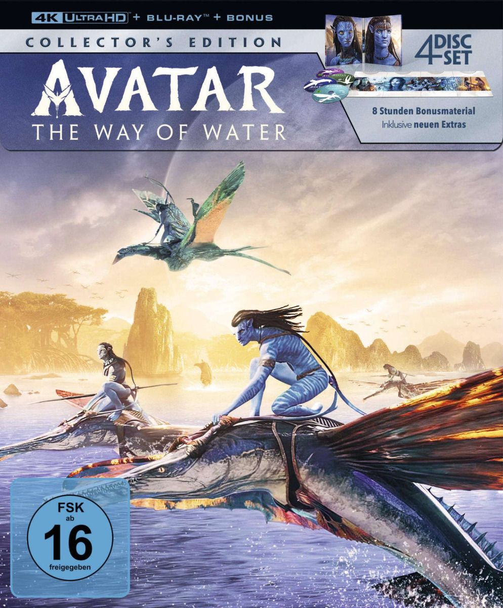 Avatar - The Way of Water (4K UHD+Blu-Ray) (4Discs) - Limited Collectors Edition - Digipack