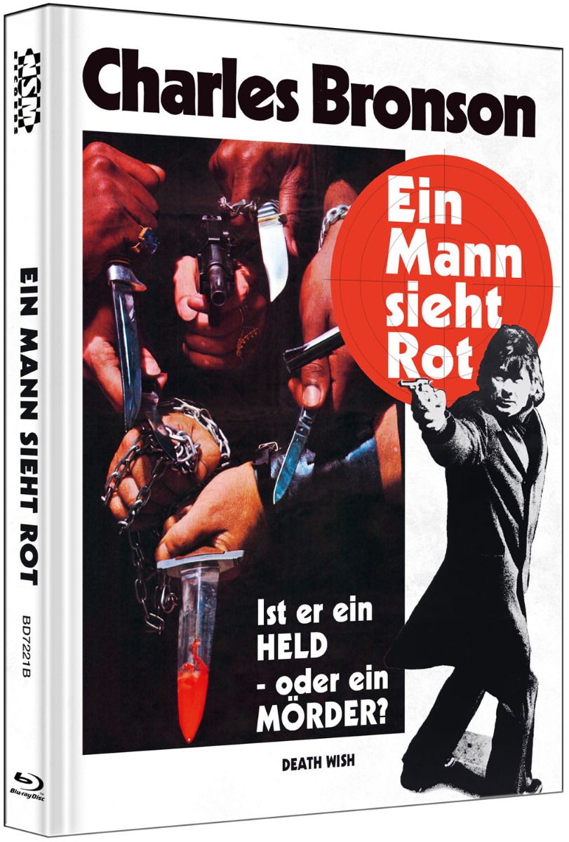 Ein Mann sieht rot (Death Wish 1) (Blu-Ray) - Cover E - Mediabook -  Limited 333 Edition