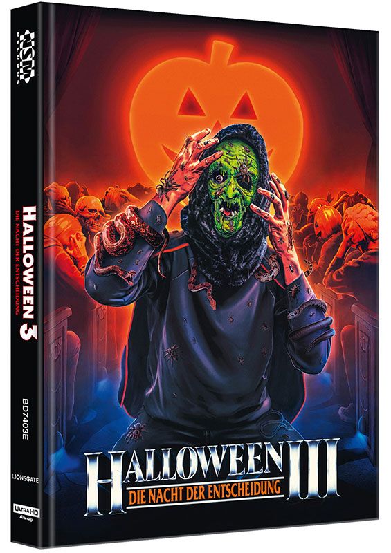Halloween 3 - Cover E - Mediabook  (4K UHD+Blu-Ray) - Limited Edition - Uncut