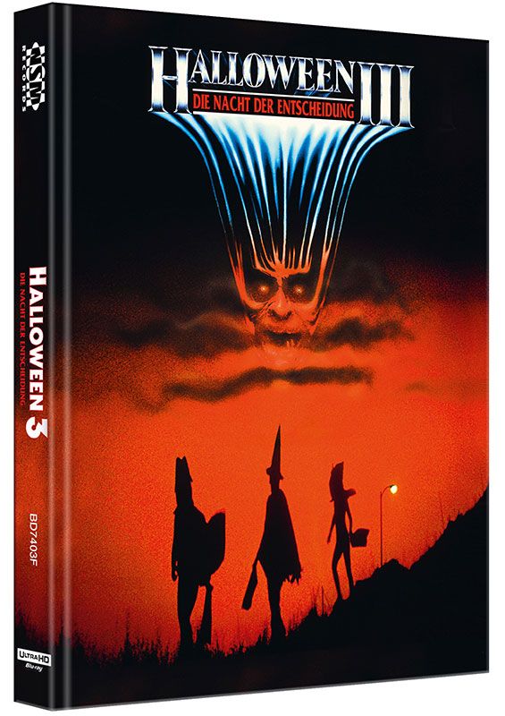 Halloween 3 - Cover F - Mediabook (Wattiert) (4K UHD+Blu-Ray) - Limited 500 Edition - Uncut