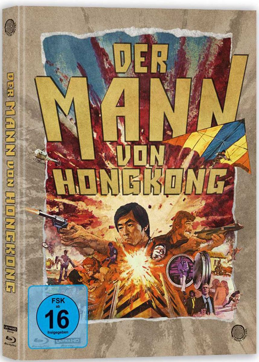 Der Mann von Hongkong (The Dragon Flies) - Cover A - Mediabook (4K UHD+Blu-Ray) - Limited 1250 Edition - Uncut
