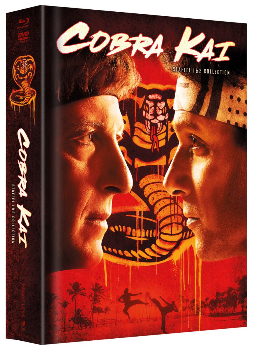 Cobra Kai - Staffel 1+2 (Lim. Uncut Mediabook - Cover A) (8 Discs) (DVD + BLURAY)