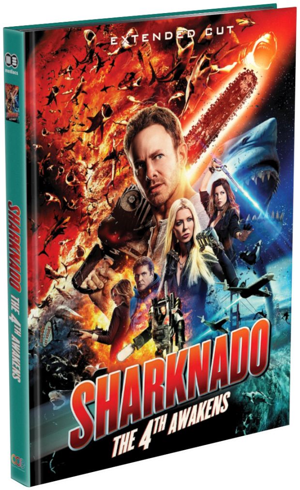 Sharknado 4 - The 4th Awakens - Extended Cut - Mediabook (Blu-Ray+DVD) - Limited 999 Edition