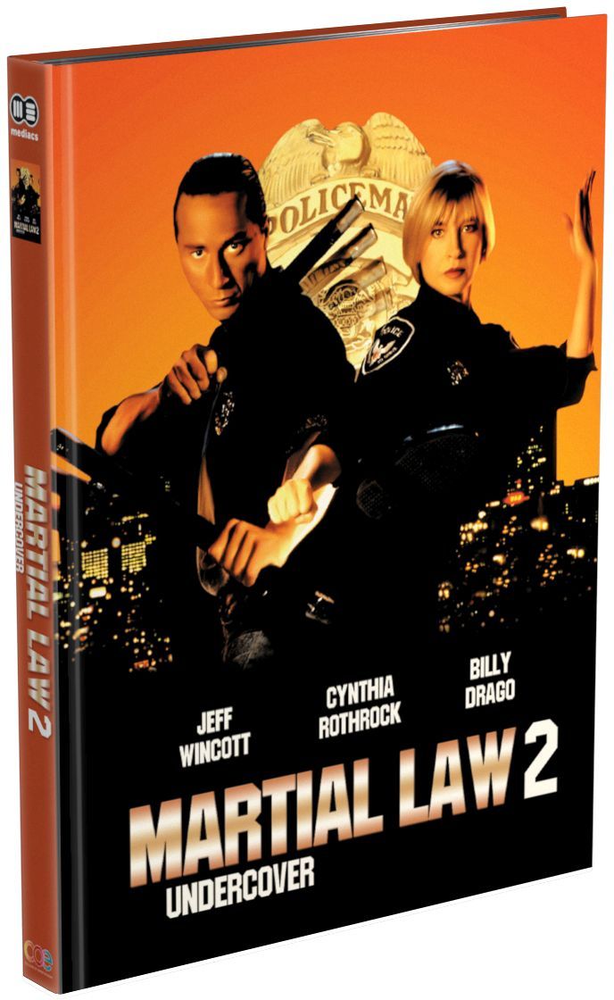 Martial Law 2 - Undercover - Cover B - Mediabook (4K UHD+Blu-Ray+DVD) - Limited 333 Edition - Uncut
