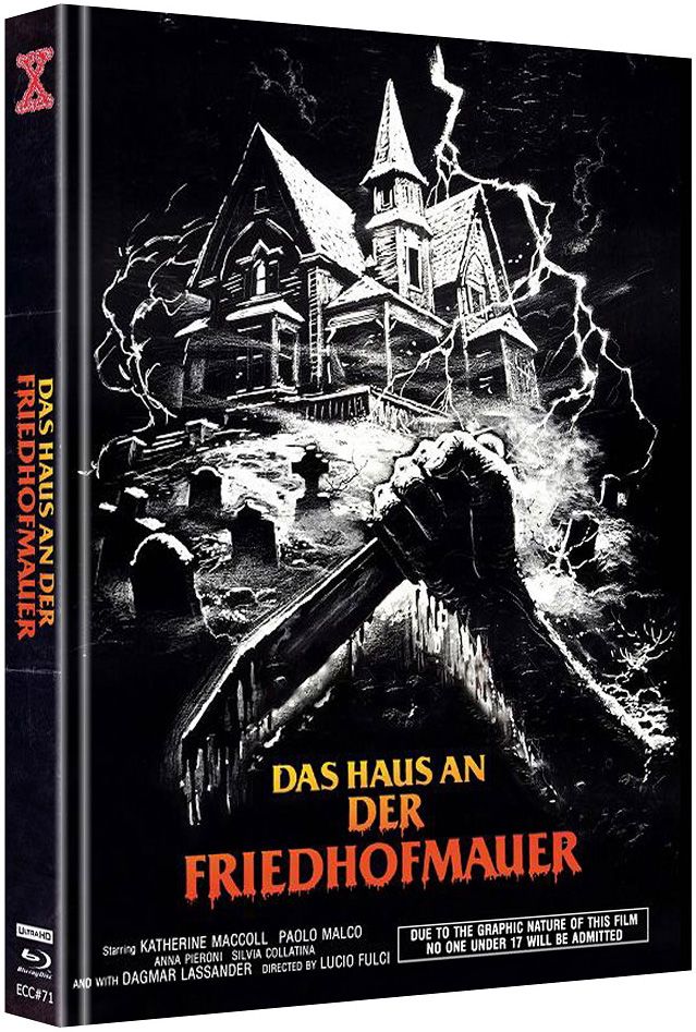 Das Haus an der Friedhofmauer - Cover E - Mediabook (4K UHD+Blu-Ray) - Limited Edition