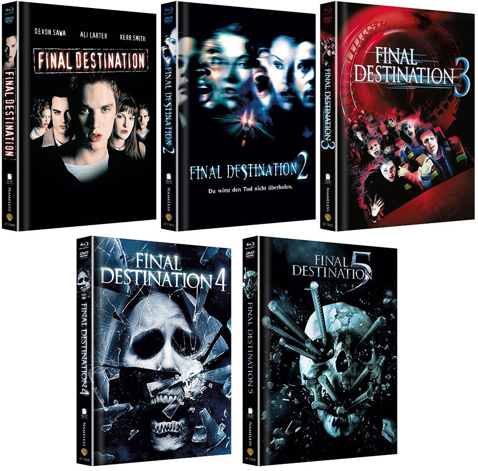 Final Destination 1-5 - Mediabook Bundle Collection (DVD + BLURAY)
